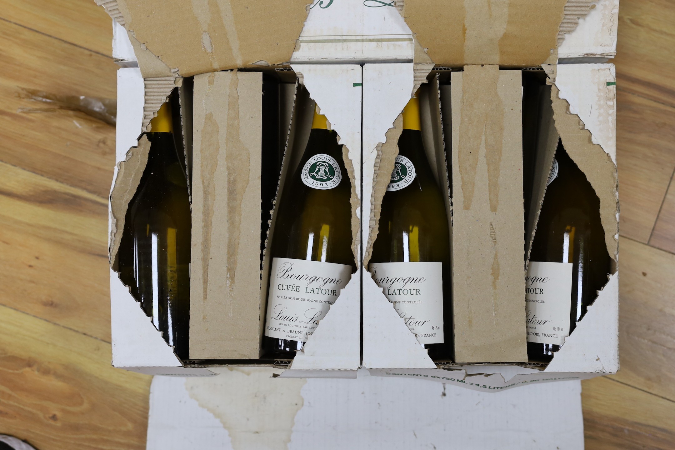 A case of twelve bottles of 1993 Maison Louis Latour